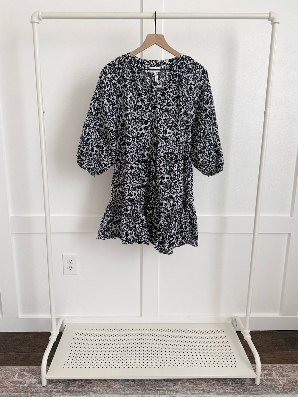 Apiece Apart Alessa Floral Mini Dress